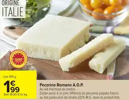Carrefour Pecorino romano a.o.p. offre