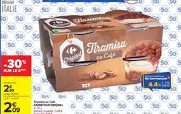Carrefour Tiramisu au café carrefour original offre