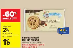 Carrefour Biscuits baiocchi mulino bianco offre
