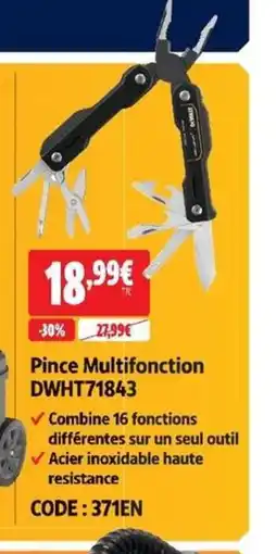 Screwfix Pince Multifonction DWHT71843 offre