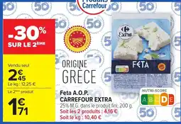 Carrefour Feta a.o.p. carrefour extra offre