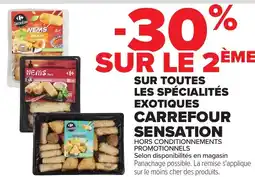 Carrefour SUR TOUTES LES SPÉCIALITÉS EXOTIQUES CARREFOUR SENSATION offre
