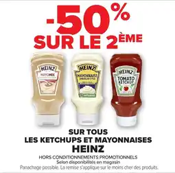 Carrefour SUR TOUS LES KETCHUPS ET MAYONNAISES HEINZ offre