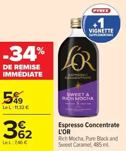 Carrefour Espresso concentrate l'or offre
