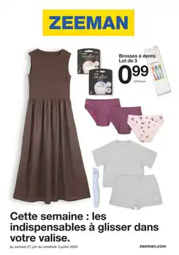 Zeeman Brosses à dents Lot de 3 offre