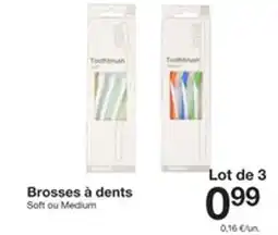 Zeeman Brosses à dents Soft ou Medium offre