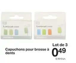 Zeeman Capuchons pour brosse à dents offre