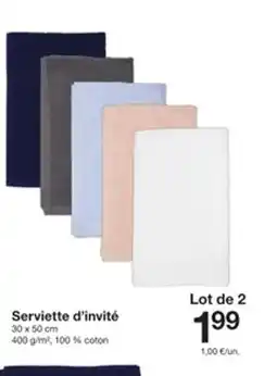 Zeeman Serviette d'invité offre