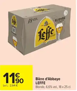 Carrefour Bière d'abbaye leffe offre