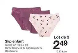 Zeeman Slip enfant offre