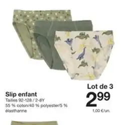 Zeeman Slip enfant offre