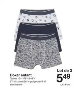 Zeeman Boxer enfant offre