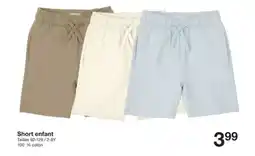 Zeeman Short enfant offre