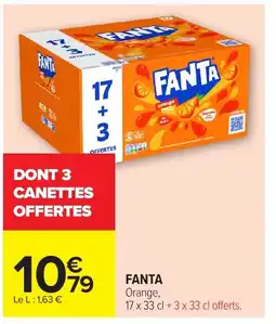 Carrefour Fanta orange offre