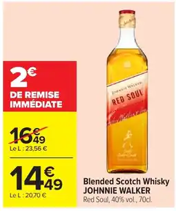 Carrefour Blended scotch whisky johnnie walker offre