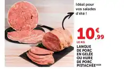 U Express Langue de porc en gelée ou hure de porc pistachée offre