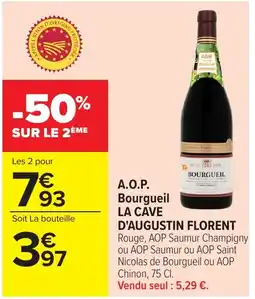 Carrefour A.o.p. bourgueil la cave d'augustin florent offre