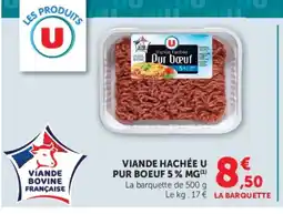 U Express Viande hachée u pur boeuf 5% mg offre