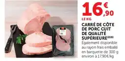 U Express Carré de côte de porc cuit de qualité supérieure offre