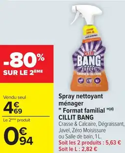 Carrefour Spray nettoyant ménager format familial offre