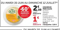 U Express PERE OLIVE Houmous offre