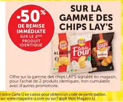U Express LAY'S Sur la gamme des chips offre