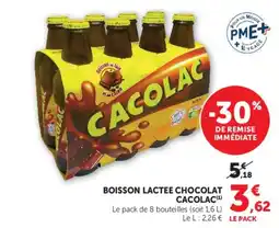 U Express CACOLAC Boisson lactee chocolat offre