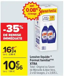 Carrefour Lessive liquide format familial offre