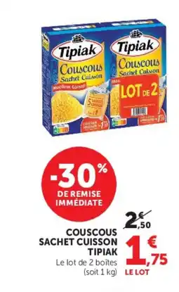 U Express TIPIAK Couscous sachet cuisson offre