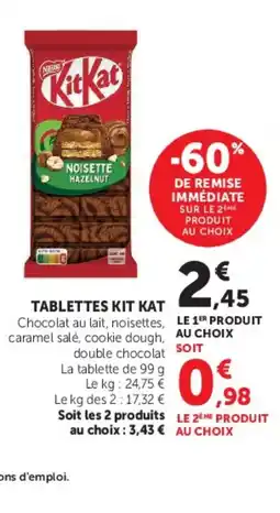 U Express KIT KAT Tablettes offre