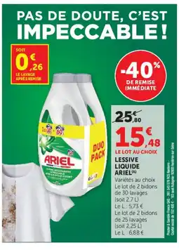 U Express ARIEL Lessive liquide offre