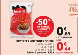 Maximarché BOEHLI Bretzels moyennes offre