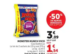 Maximarché VICO Monster munch offre