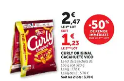 Maximarché VICO Curly original cacahuete offre