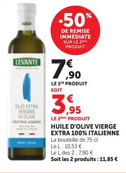 Maximarché Huile d'olive vierge extra 100% italienne offre
