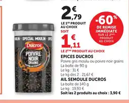Maximarché DUCROS Epices offre