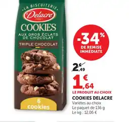 Maximarché DELACRE Cookies offre