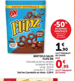 Maximarché BN Bretzels sales flipz offre
