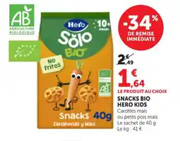 Maximarché HERO KIDS snacks bio offre