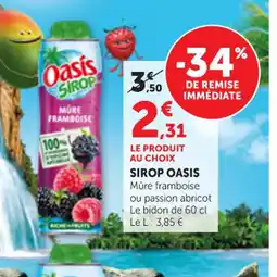 Maximarché OASIS Sirop offre