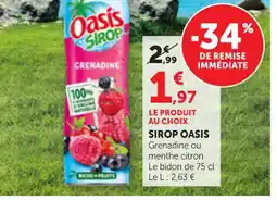 Maximarché OASIS Sirop offre