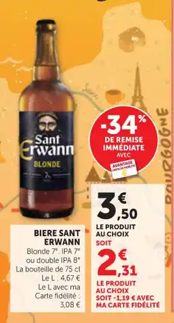 Maximarché SANT ERWANN Biere offre