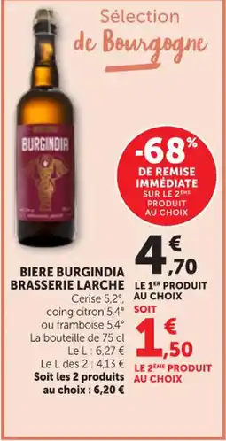 Maximarché Biere burgindia brasserie larche offre