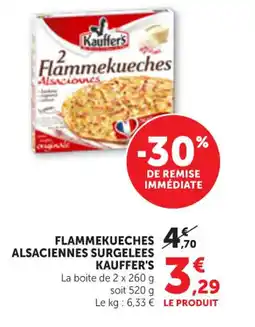 Maximarché KAUFFER'S Flammekueches alsaciennes surgelees offre