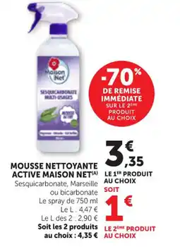 Maximarché MAISON NET Mousse nettoyante active offre