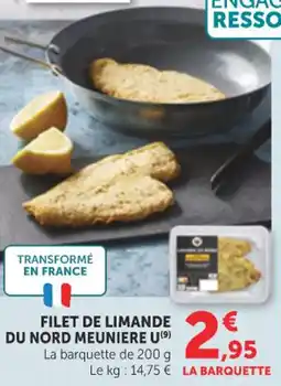 Maximarché U Filet de limande du nord meuniere offre