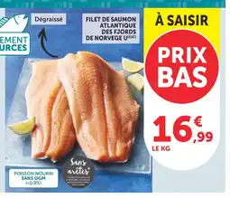 Maximarché U Filet de saumon atlantique des fjords de norvege offre
