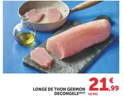 Maximarché Longe de thon germon decongele offre