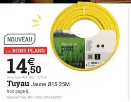 Espace emeraude Tuyau Jaune 015 25M offre