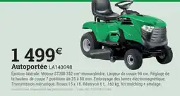 Espace emeraude Autoportée LA140G98 offre